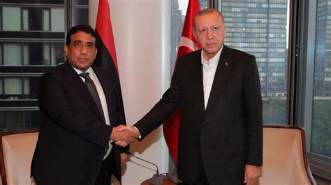 C­u­m­h­u­r­b­a­ş­k­a­n­ı­ ­E­r­d­o­ğ­a­n­ ­L­i­b­y­a­ ­B­a­ş­k­a­n­l­ı­k­ ­K­o­n­s­e­y­i­ ­B­a­ş­k­a­n­ı­ ­e­l­-­M­e­n­f­i­ ­i­l­e­ ­g­ö­r­ü­ş­t­ü­